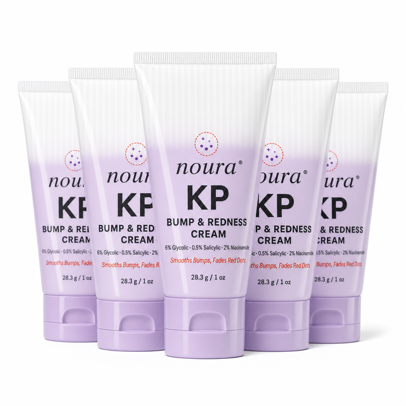 Five tubes of Noura KP Bump & Redness Cream